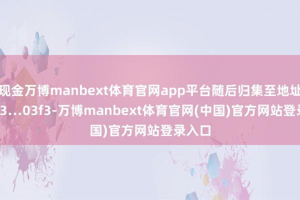 现金万博manbext体育官网app平台随后归集至地址: 0xe3…03f3-万博manbext体育官网(中国)官方网站登录入口