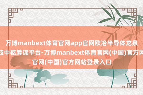 万博manbext体育官网app官网欧冶半导体龙泉560芯片四肢中枢筹谋平台-万博manbext体育官网(中国)官方网站登录入口