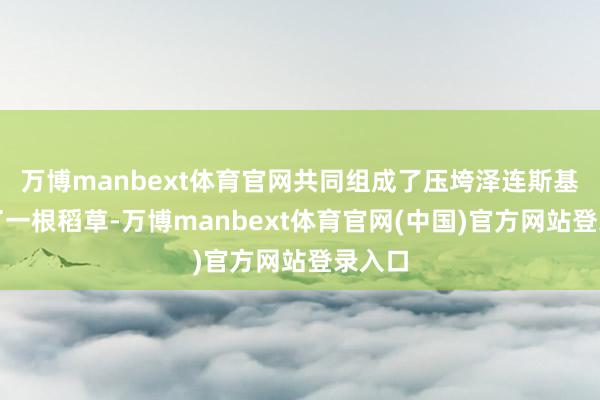 万博manbext体育官网共同组成了压垮泽连斯基的临了一根稻草-万博manbext体育官网(中国)官方网站登录入口