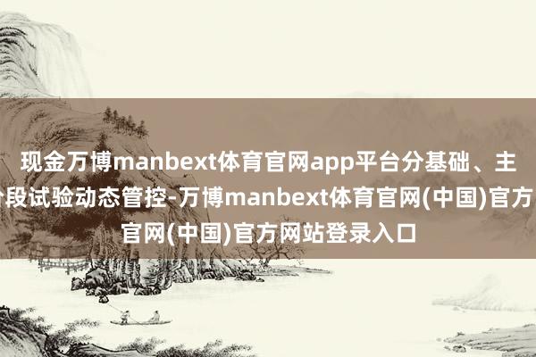 现金万博manbext体育官网app平台分基础、主体、险阻三阶段试验动态管控-万博manbext体育官网(中国)官方网站登录入口