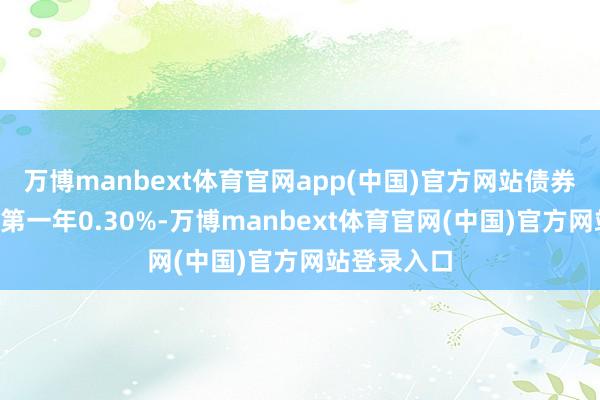 万博manbext体育官网app(中国)官方网站债券期限6年（第一年0.30%-万博manbext体育官网(中国)官方网站登录入口